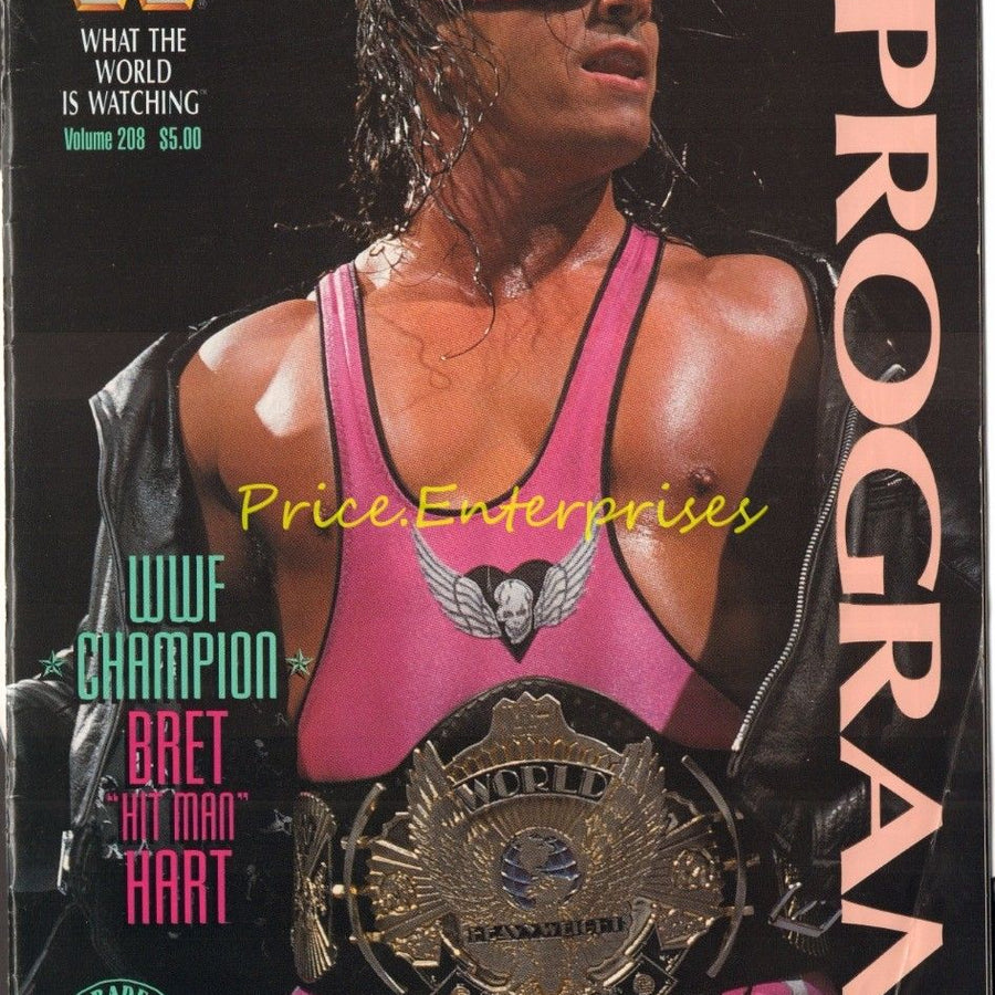 WWF Wrestling Program Volume 208 Magazine PWcatalog