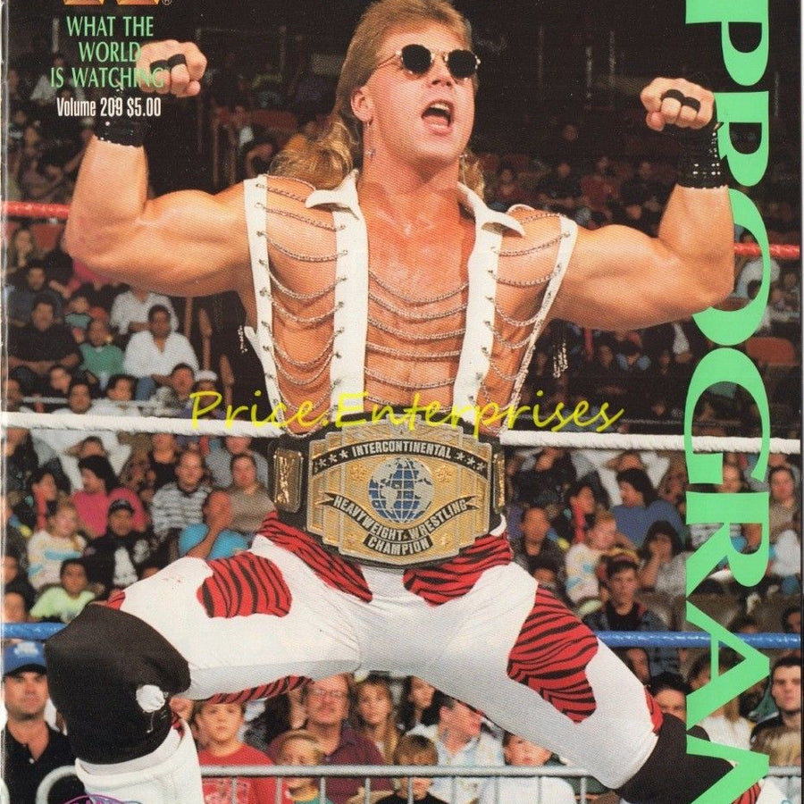 WWF Wrestling Program Volume 209 Magazine PWcatalog