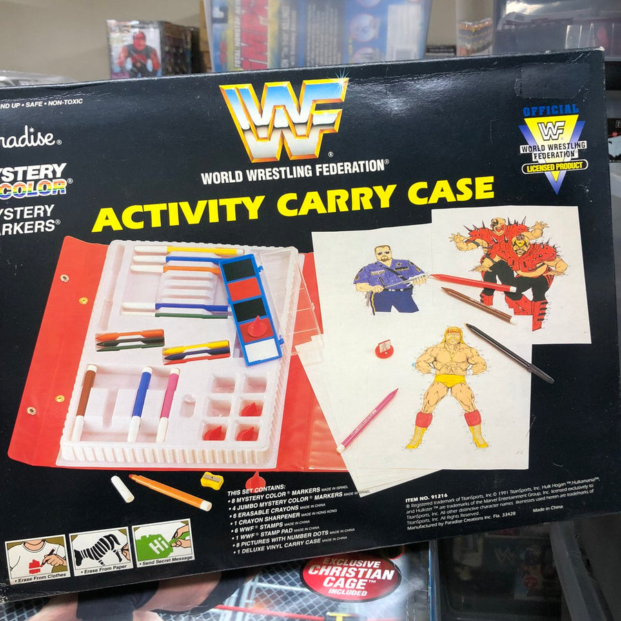 WWF activity carry case Paradise Hulk Hogan, LOD & Bossman PWcatalog