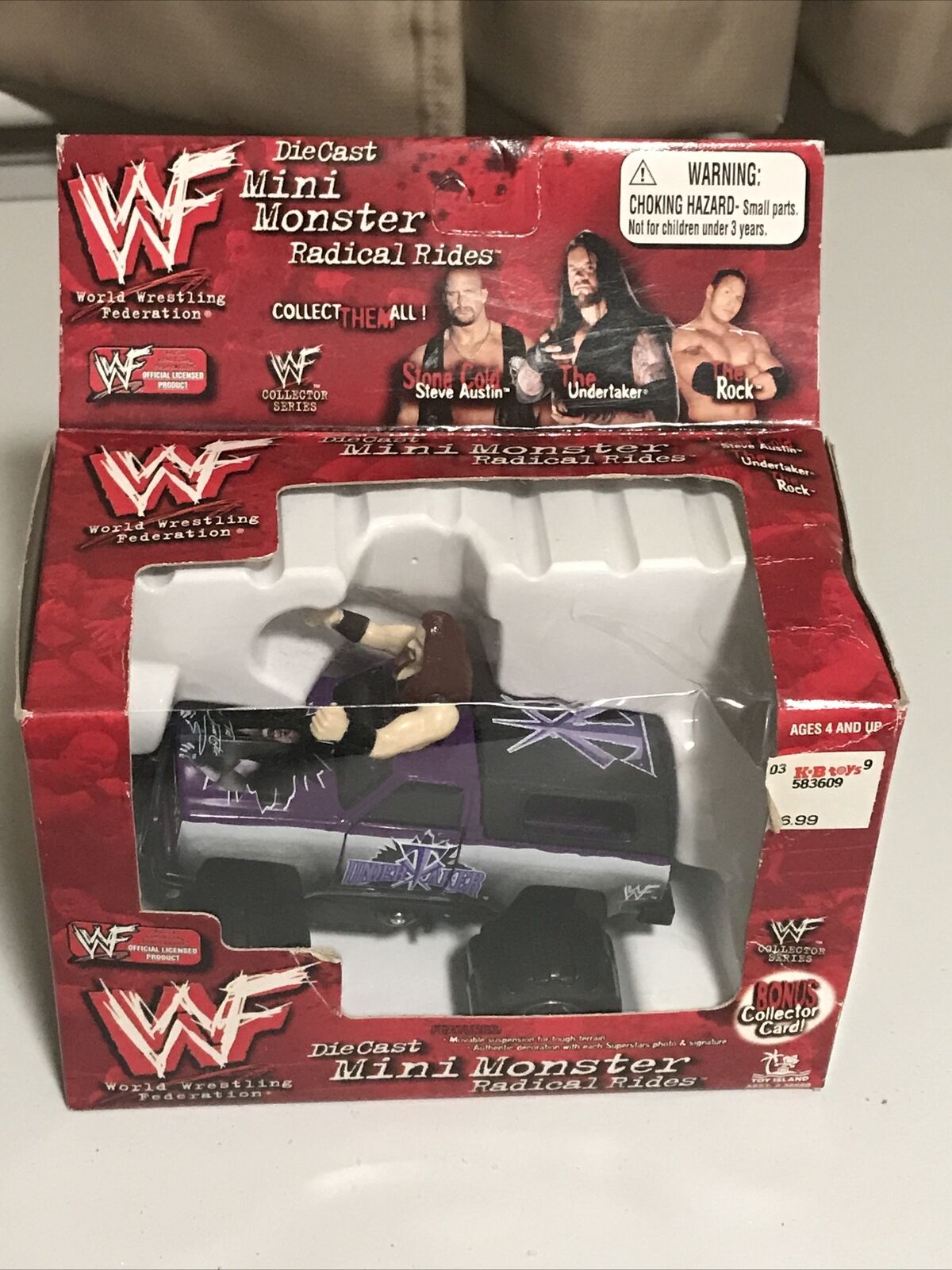 WWF mini monster Radical rides Undertaker