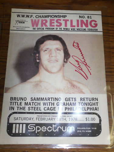 WWWF Program February 1978 Magazine PWcatalog