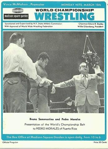 WWWF Program MSG March 1971 Magazine PWcatalog