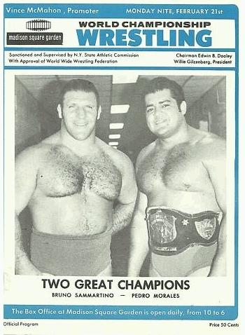 WWWF Program MSG February 1972 Magazine PWcatalog