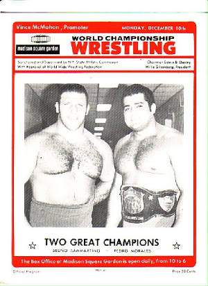 WWWF Program MSG December 1972