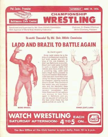 WWWF Program Baltimore Civic CenterJune 1976 Magazine PWcatalog