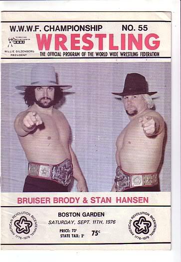 WWWF Program Boston GardenSeptember 1976 Magazine PWcatalog