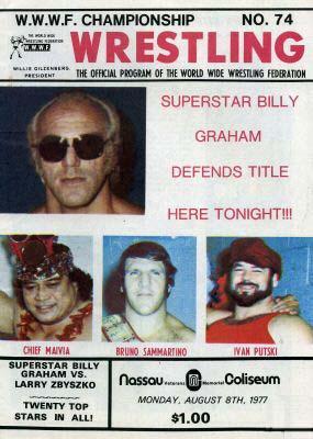 WWWF Program Nassau Coliseum August 1977 Magazine PWcatalog