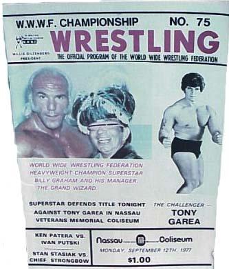 WWWF Program Nassau Coliseum September 1977 Magazine PWcatalog