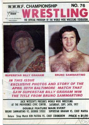 WWWF Program Providence Civic Center September 1977 Magazine PWcatalog