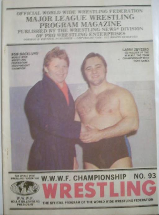 WWWF Program 1978 Volume 93 Magazine PWcatalog