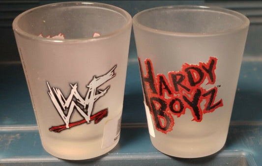 WWF Hardy boyz shot glass