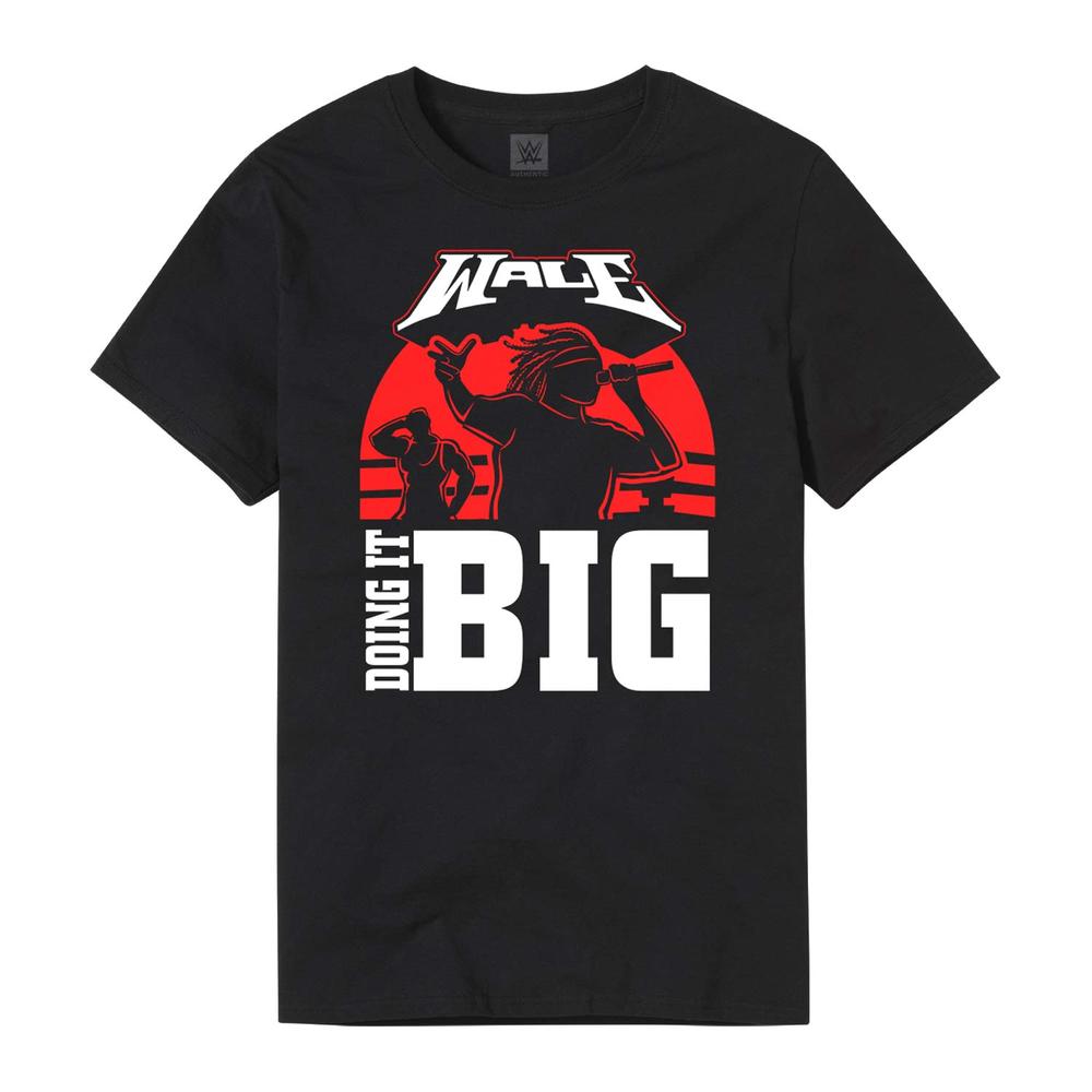 Wale X WrestleMania 37 Doing It BIG Black & Red T-Shirt Pwcatalog