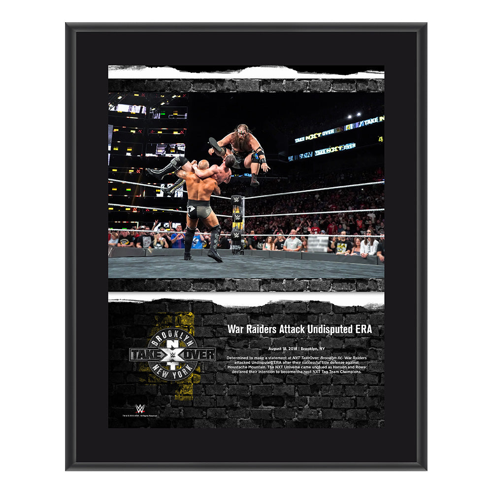 War Raiders NXT TakeOver Brooklyn 2018 10 x 13 Commemorative Plaque Pwcatalog