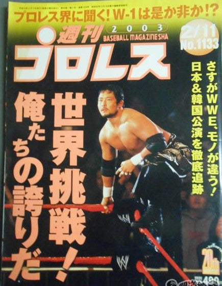 Weekly Pro Wrestling Volume 1133 Magazine PWcatalog