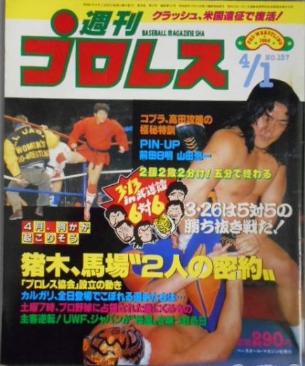 Weekly Pro Wrestling Volume 137 Magazine PWcatalog