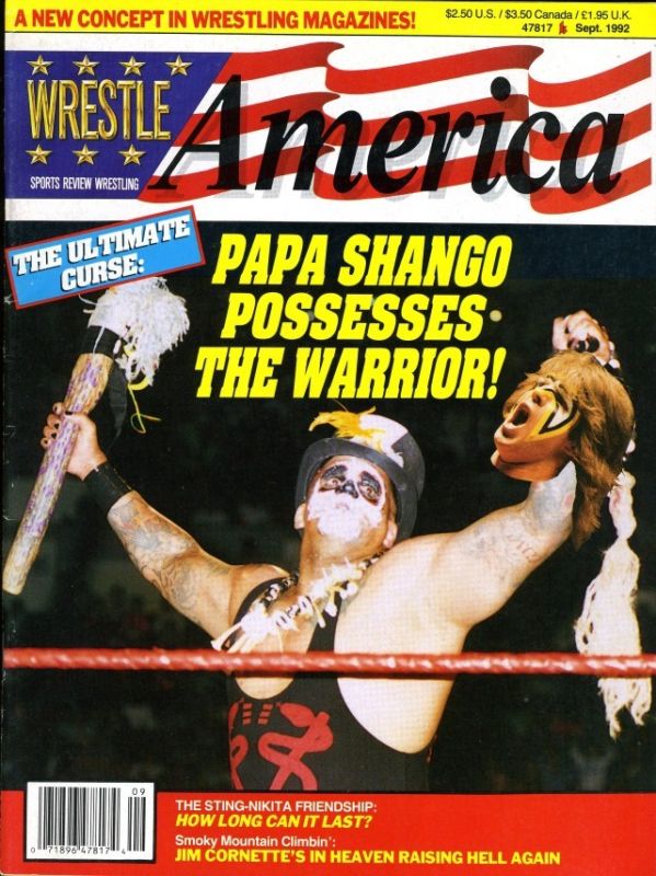 Wrestle America September 1992 Magazine PWcatalog