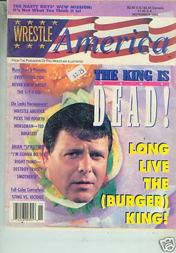 Wrestle America November 1993 Magazine PWcatalog