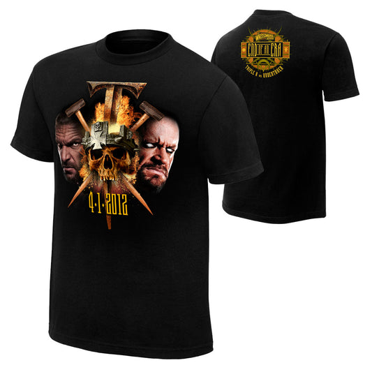 WrestleMania 28 Undertaker vs. Triple H End of an Era Face-Off T-Shirt Pwcatalog