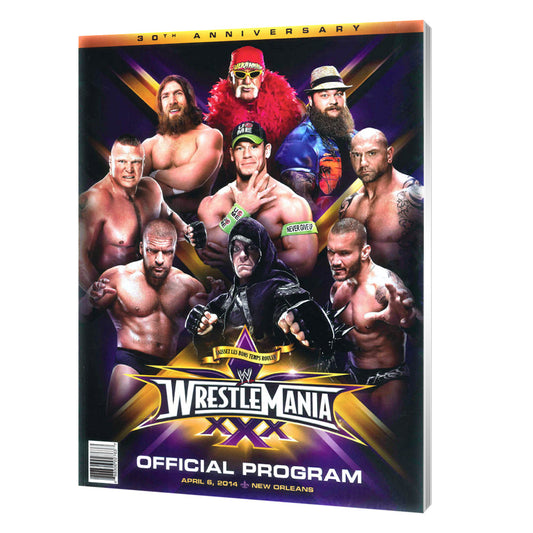 WrestleMania 30 Program Magazine Pwcatalog