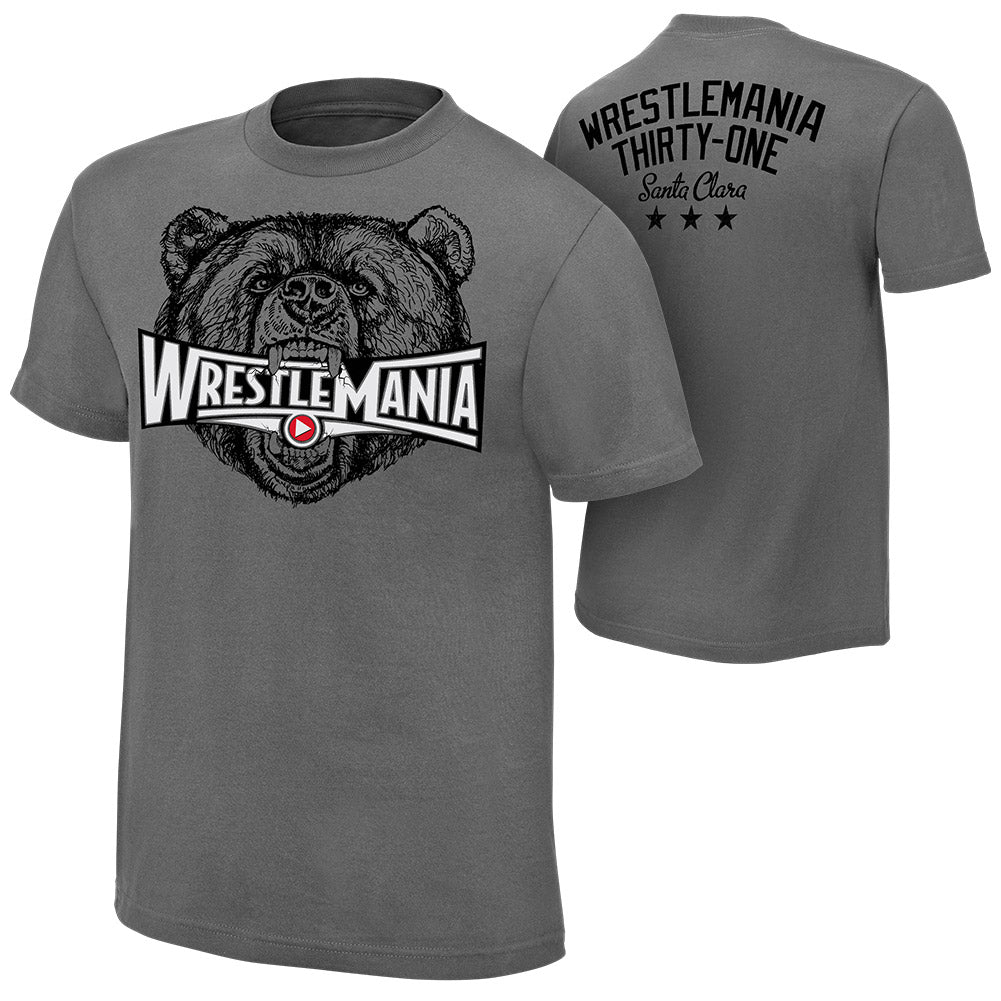 WrestleMania 31 Grizzly T-Shirt Pwcatalog