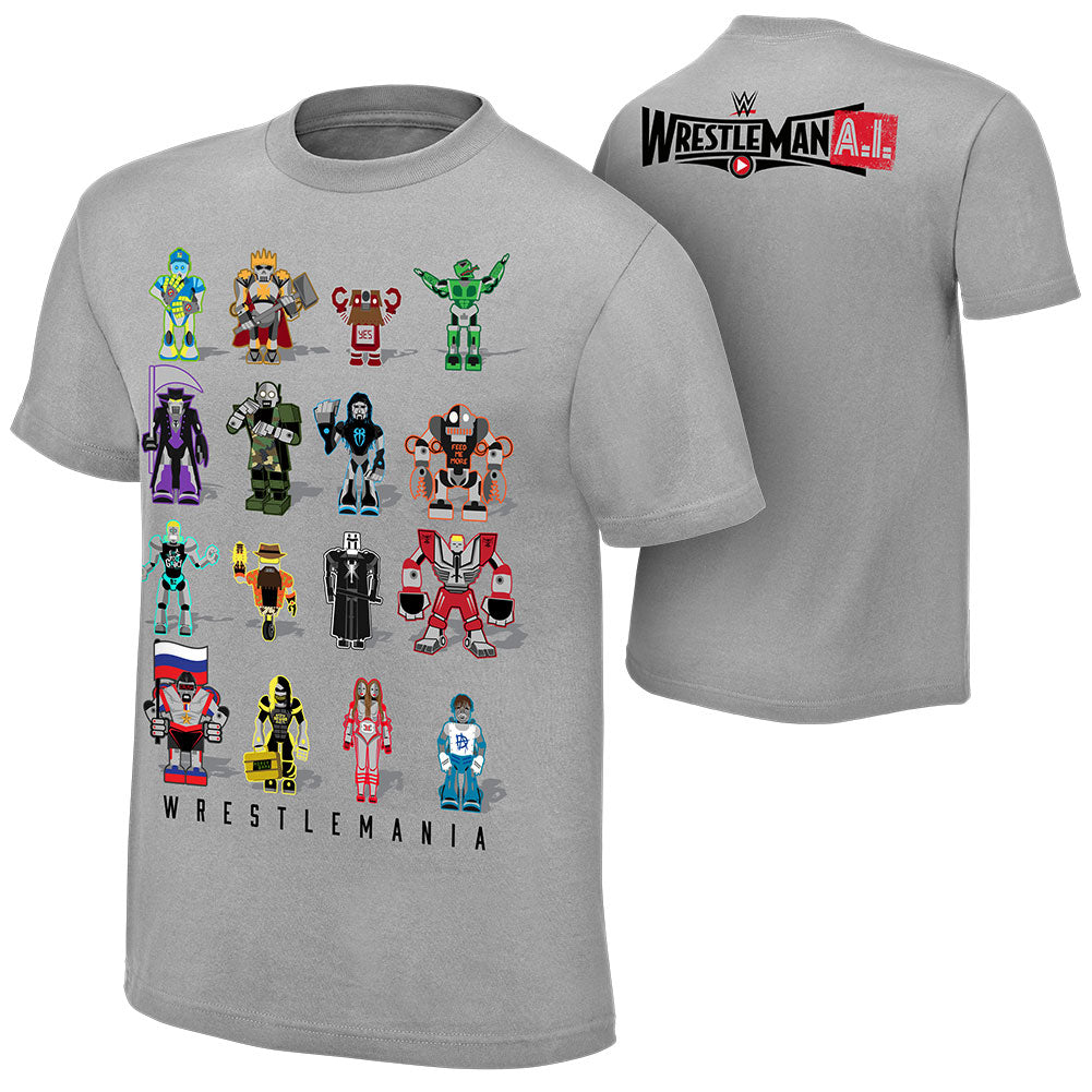 WrestleMania 31 Robots T-Shirt Pwcatalog