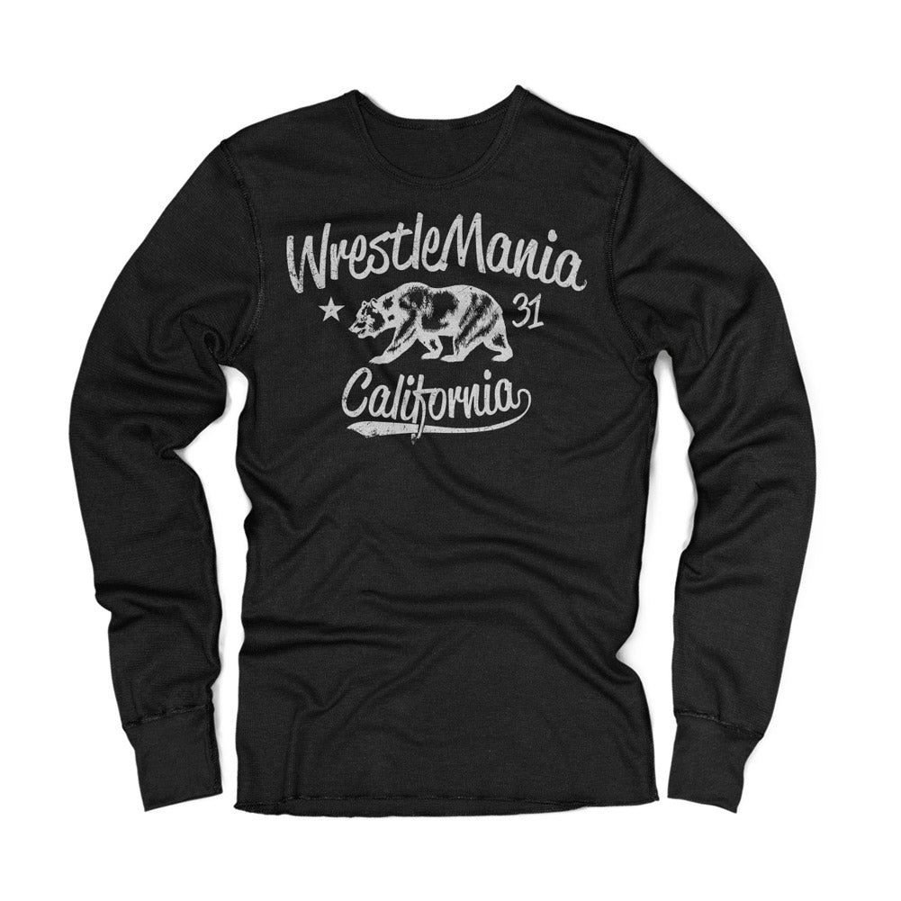 WrestleMania 31 State Bear Long Sleeve T-Shirt Pwcatalog