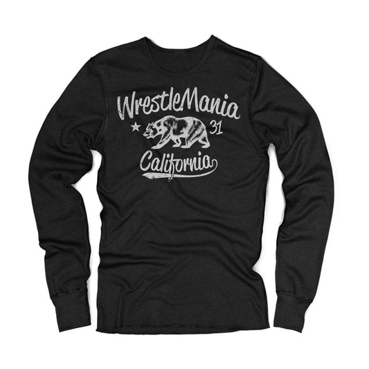 WrestleMania 31 State Bear Long Sleeve T-Shirt Pwcatalog