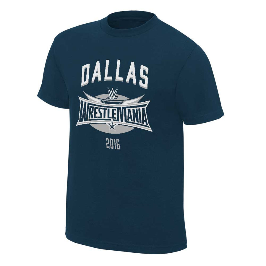 WrestleMania 32 Blue Jersey Youth T-Shirt Pwcatalog