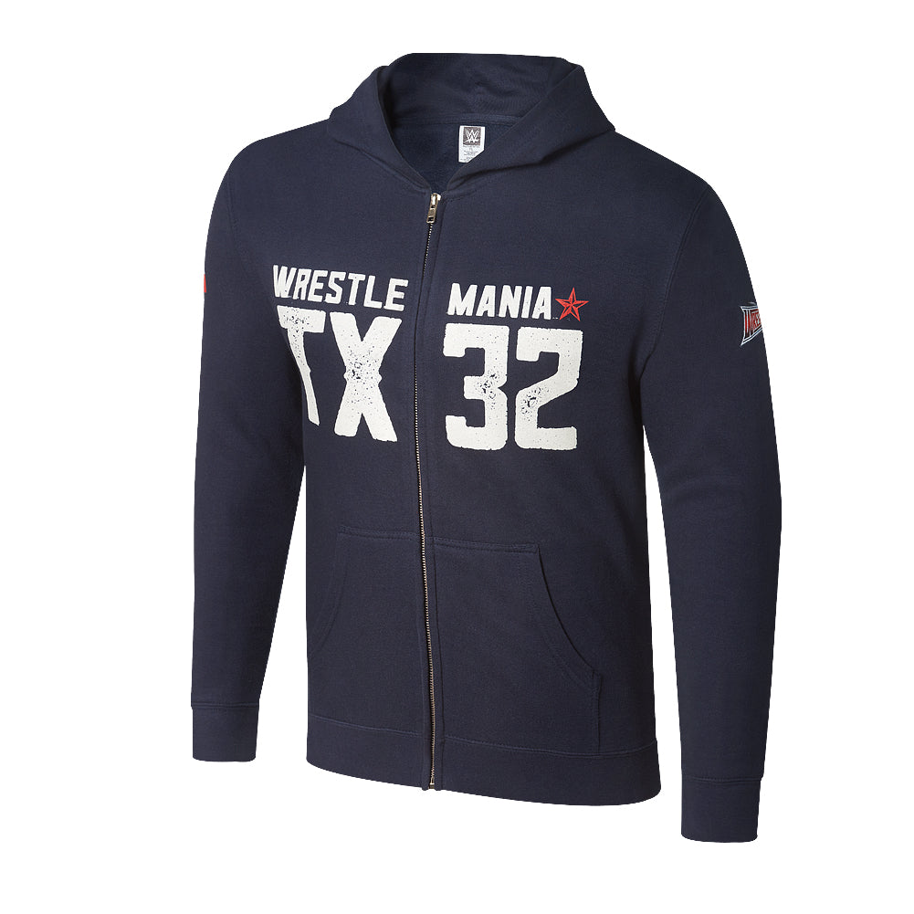 WrestleMania 32 Full-Zip Youth Hoodie Sweatshirt