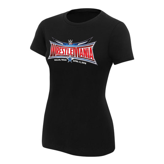 WrestleMania 32 Logo Women's T-Shirt Pwcatalog