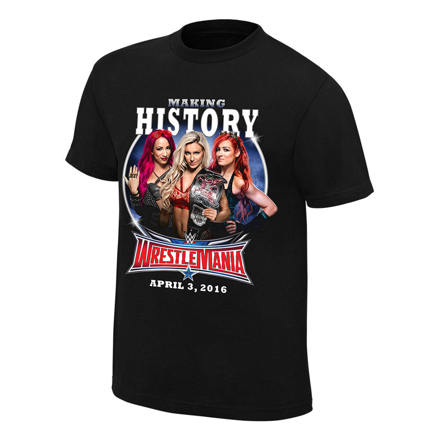 WrestleMania 32 Sasha Banks vs. Becky Lynch vs. Charlotte T-Shirt Pwcatalog