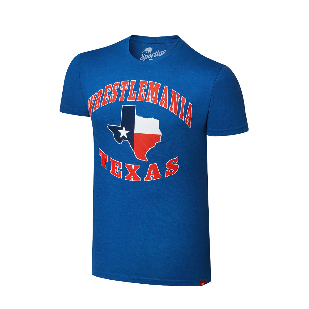 WrestleMania 32 Texas Blue T-Shirt Pwcatalog