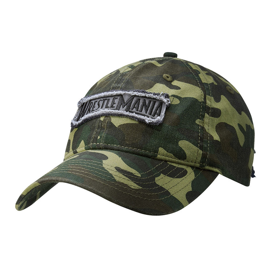 WrestleMania 33 Camo Baseball Hat Pwcatalog
