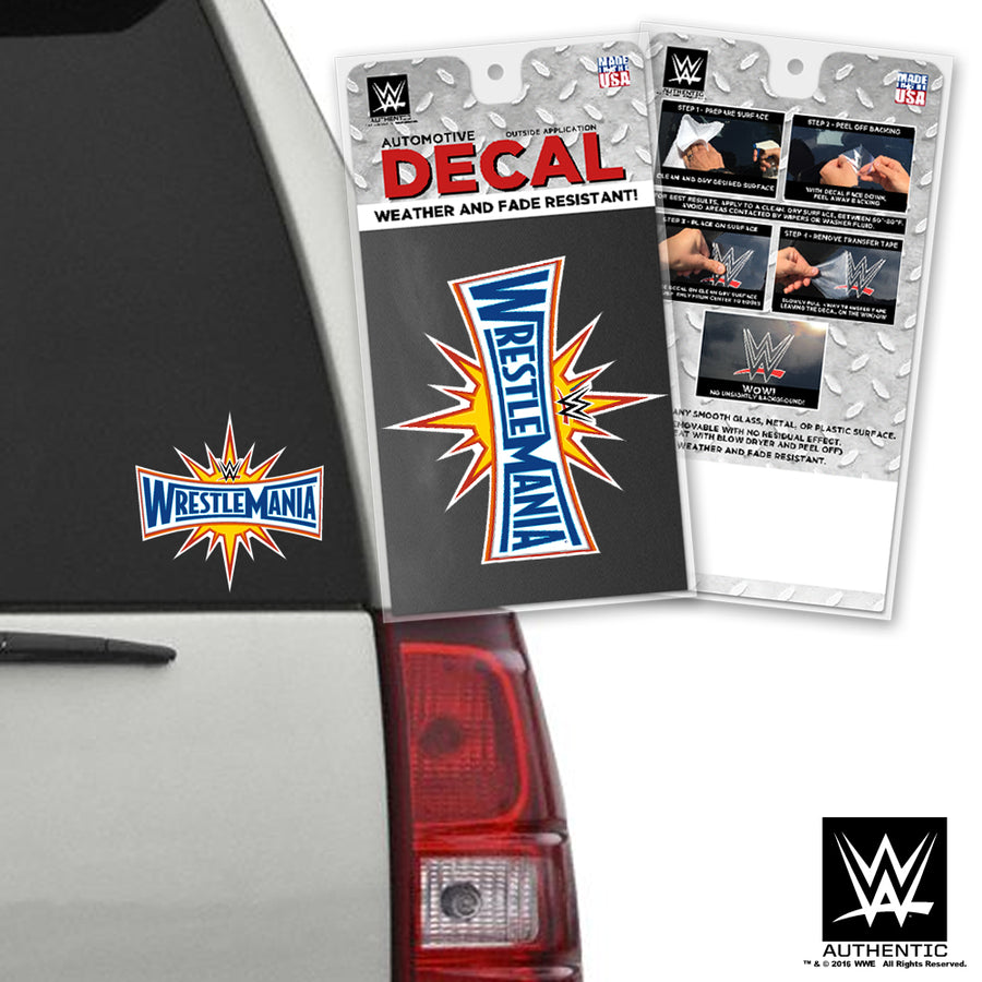 WrestleMania 33 Car Decal Pwcatalog