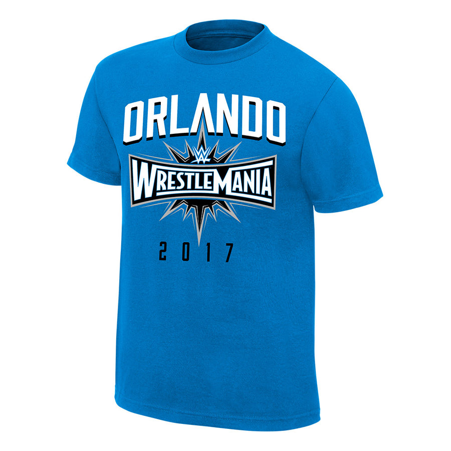 WrestleMania 33 Orlando Blue T-Shirt Pwcatalog