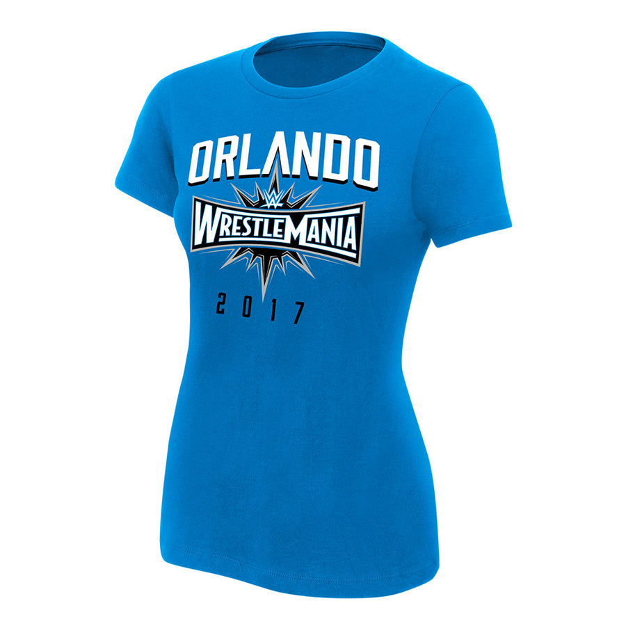 WrestleMania 33 Orlando Blue Women's T-Shirt Pwcatalog