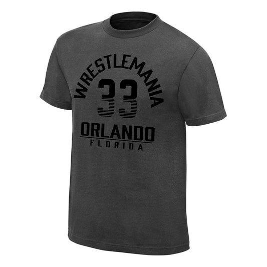 WrestleMania 33 The Showcase Charcoal T-Shirt Pwcatalog