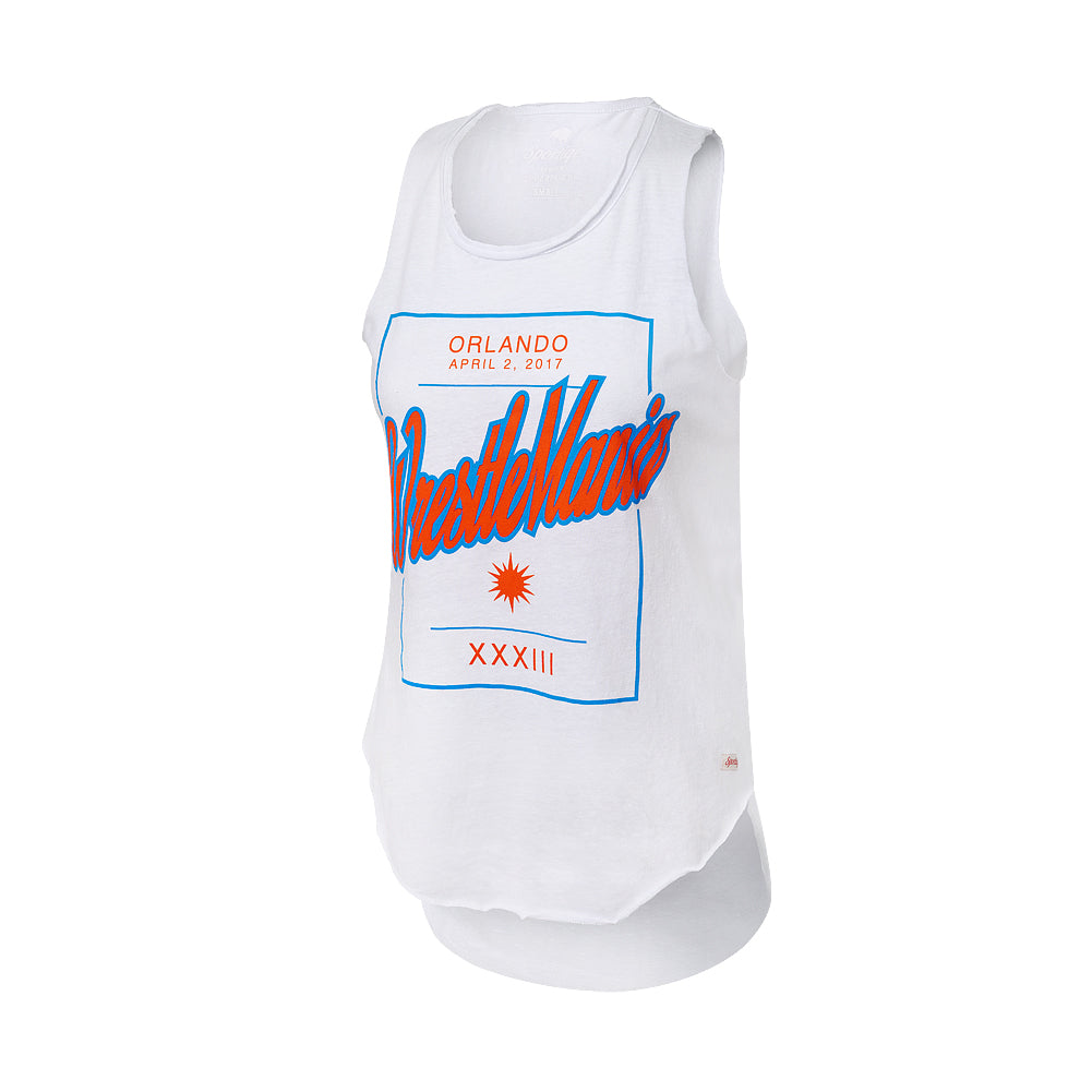 WrestleMania 33 Women's White Vintage Tank Top Pwcatalog