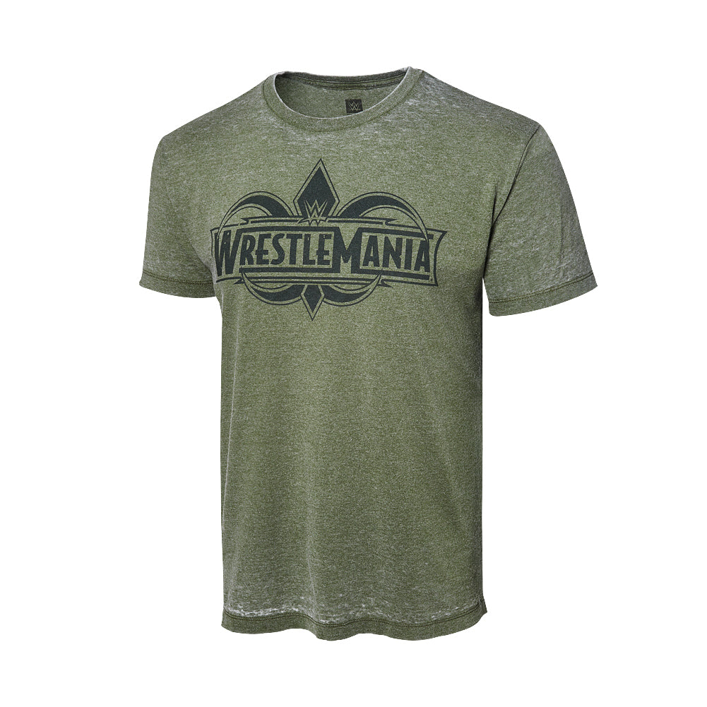 WrestleMania 34 Acid Wash Logo T-Shirt Pwcatalog