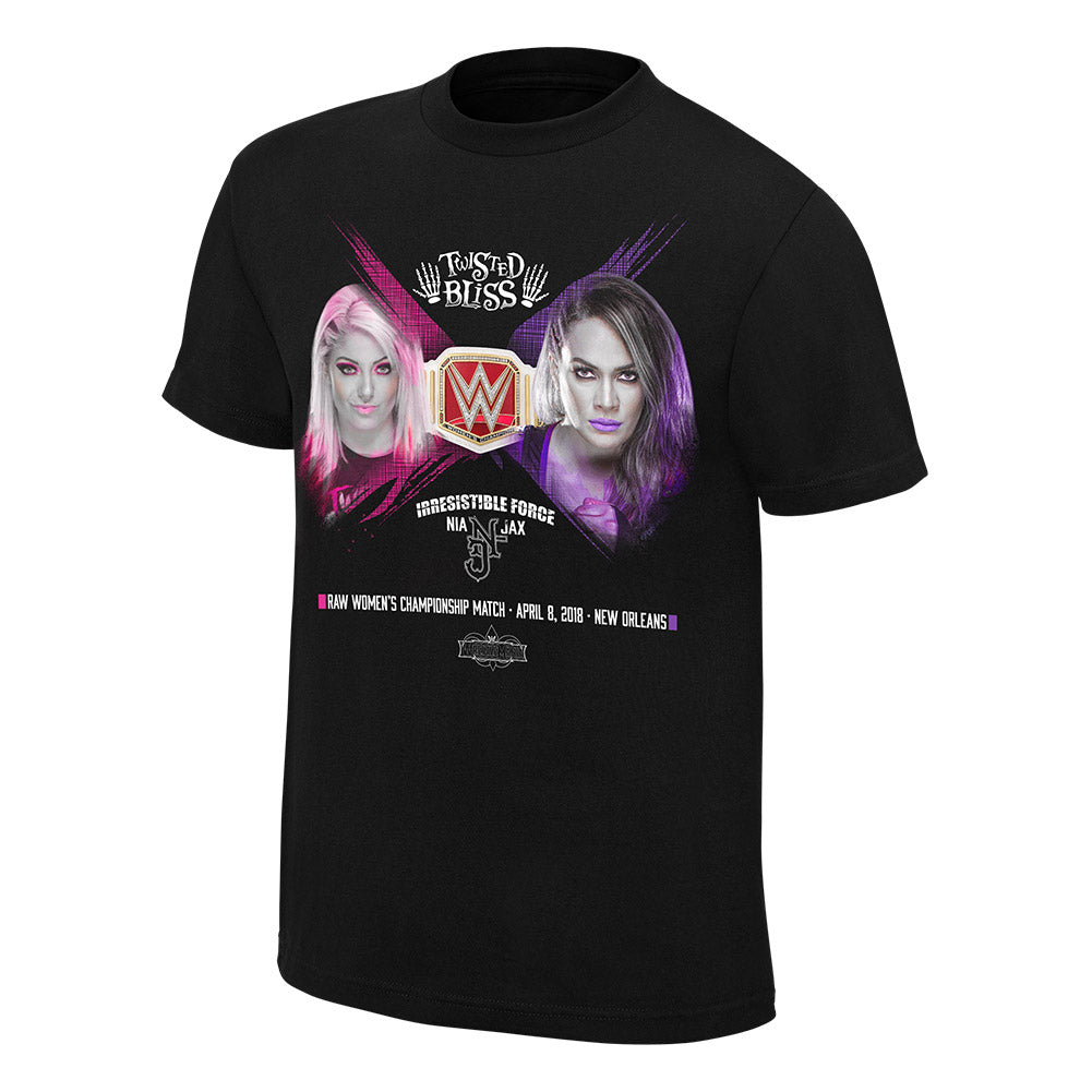 WrestleMania 34 Alexa Bliss vs. Nia Jax Match T-Shirt Pwcatalog