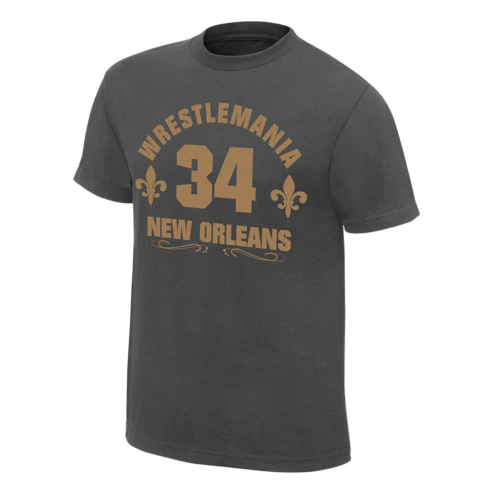 WrestleMania 34 Arched Logo T-Shirt Pwcatalog