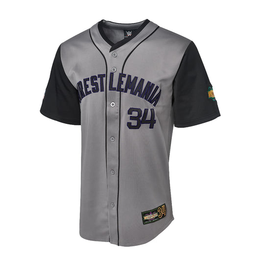 WrestleMania 34 Baseball Jersey