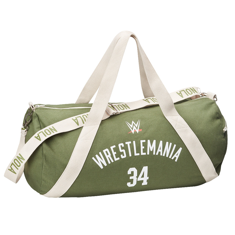 WrestleMania 34 Canvas Duffel Bag PWcatalog