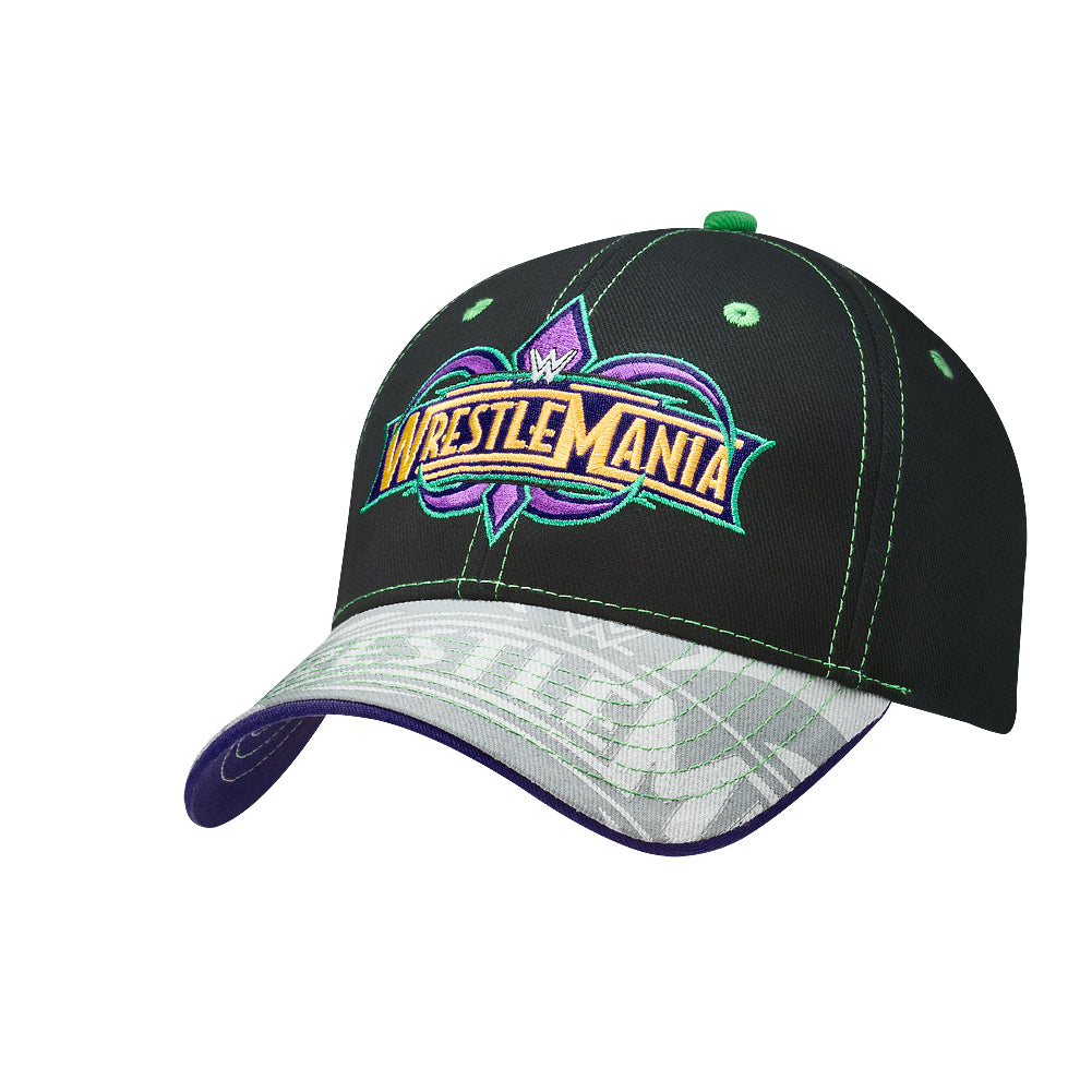 WrestleMania 34 Logo Baseball Hat Pwcatalog