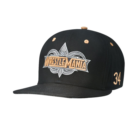 WrestleMania 34 Logo Snapback Baseball Hat Pwcatalog