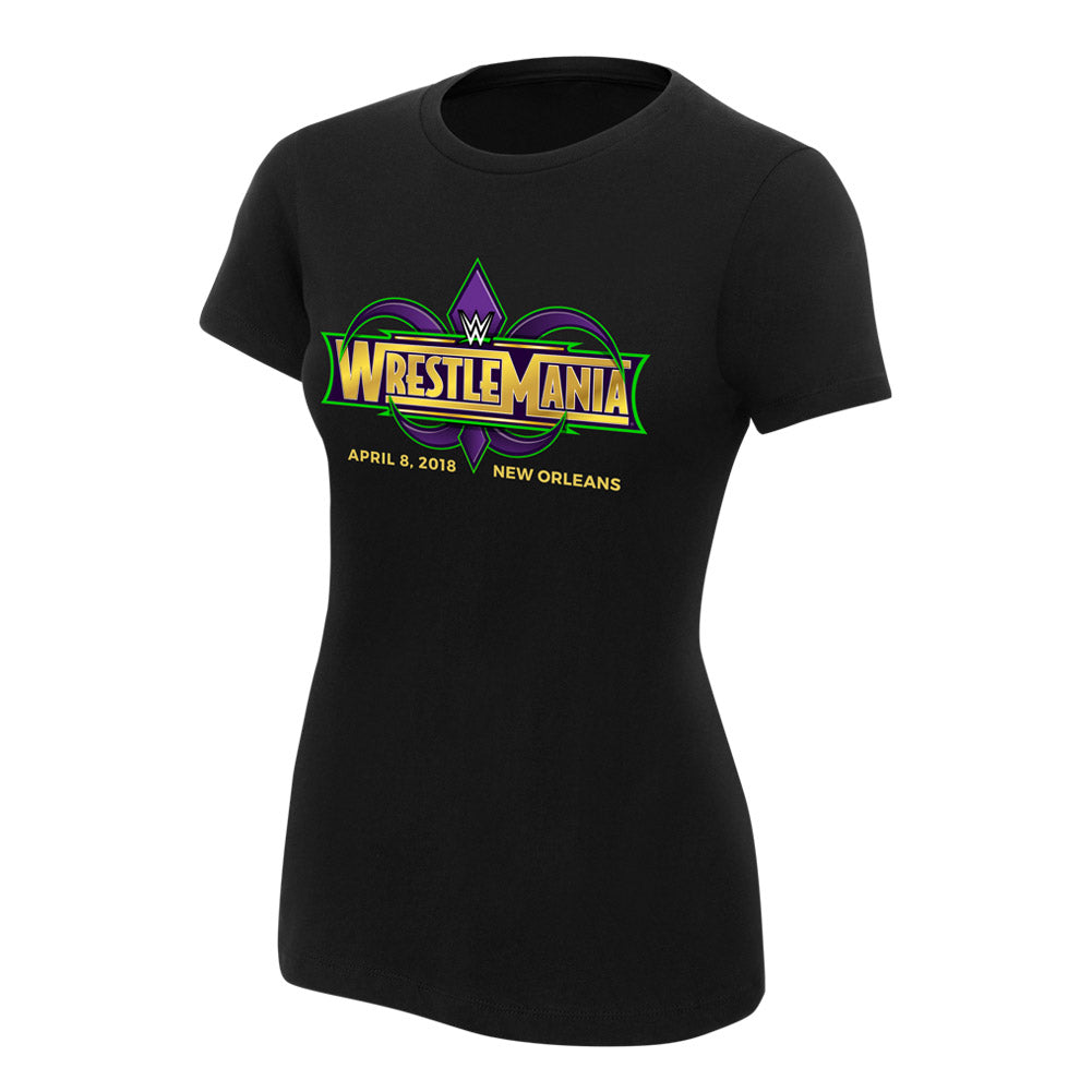 WrestleMania 34 Logo Women's T-Shirt Pwcatalog