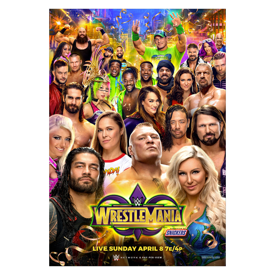 WrestleMania 34 Poster Pwcatalog