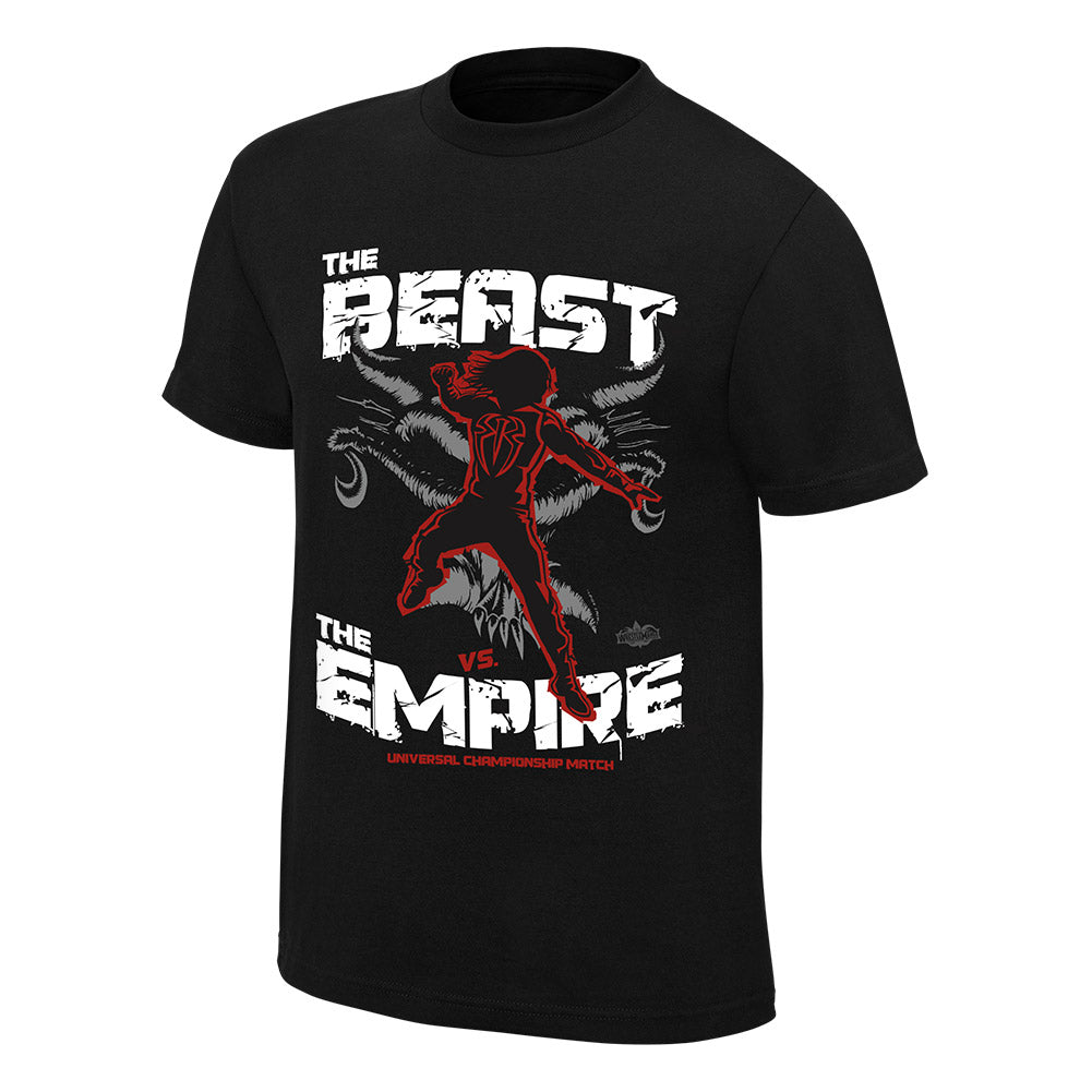 WrestleMania 34 Roman Reigns vs. Brock Lesnar Match T-Shirt Pwcatalog