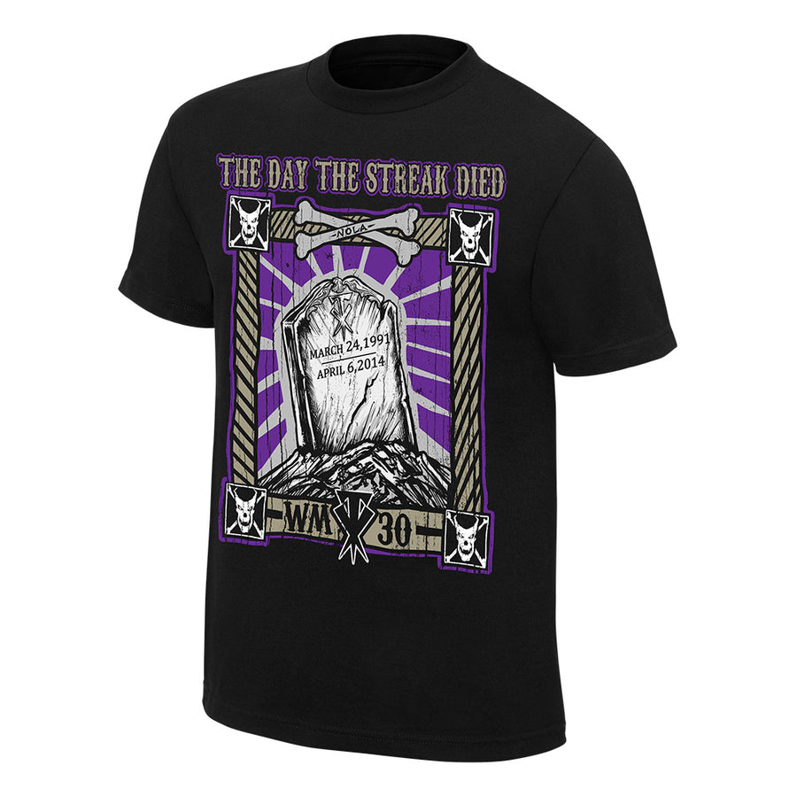 WrestleMania 34 The Day The Streak Died T-Shirt Pwcatalog