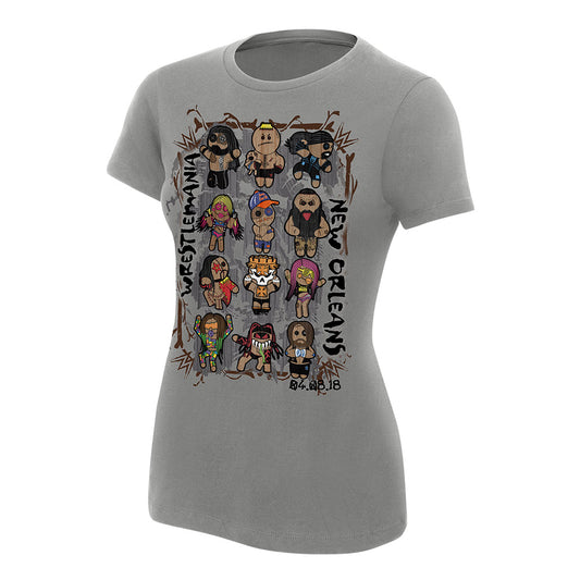 WrestleMania 34 Voodoo Dolls Women's T-Shirt Pwcatalog